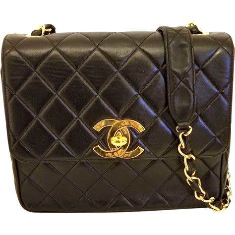 chanel vintage bags black|old fashioned chanel bags.